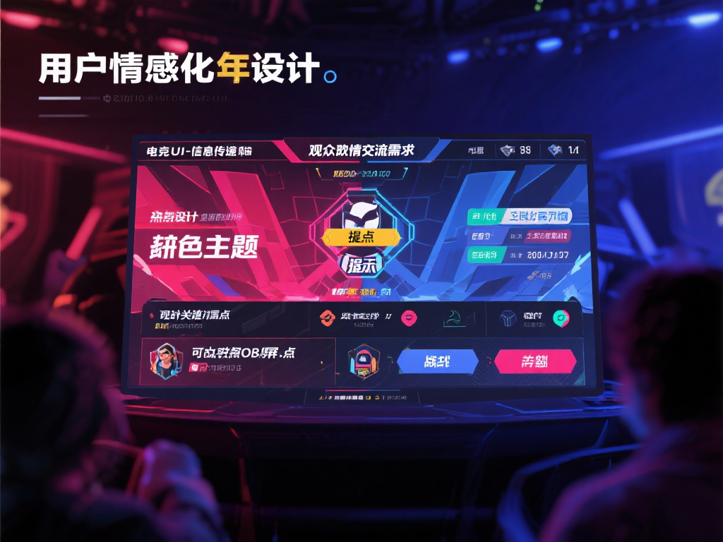 电竞比赛OB界面设计与用户体验优化策略探索 用户情感化设计:
电竞UI不仅仅是信息的传递工具