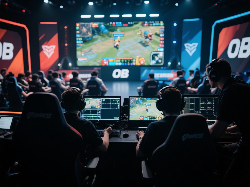电竞OB指负责观赛视角切换和画面呈现的观察员或专职